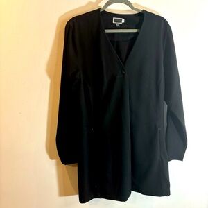 SYMPLI Sz 12 Blazer Button Closure Pockets Back Slit Unlined Made in Canada